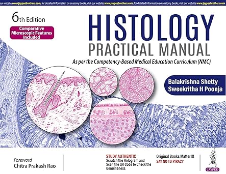 91YegkRCv6L._SY342_ HISTOLOGY PRACTICAL MANUAL Paperback – 1 April 2024 - Image 1