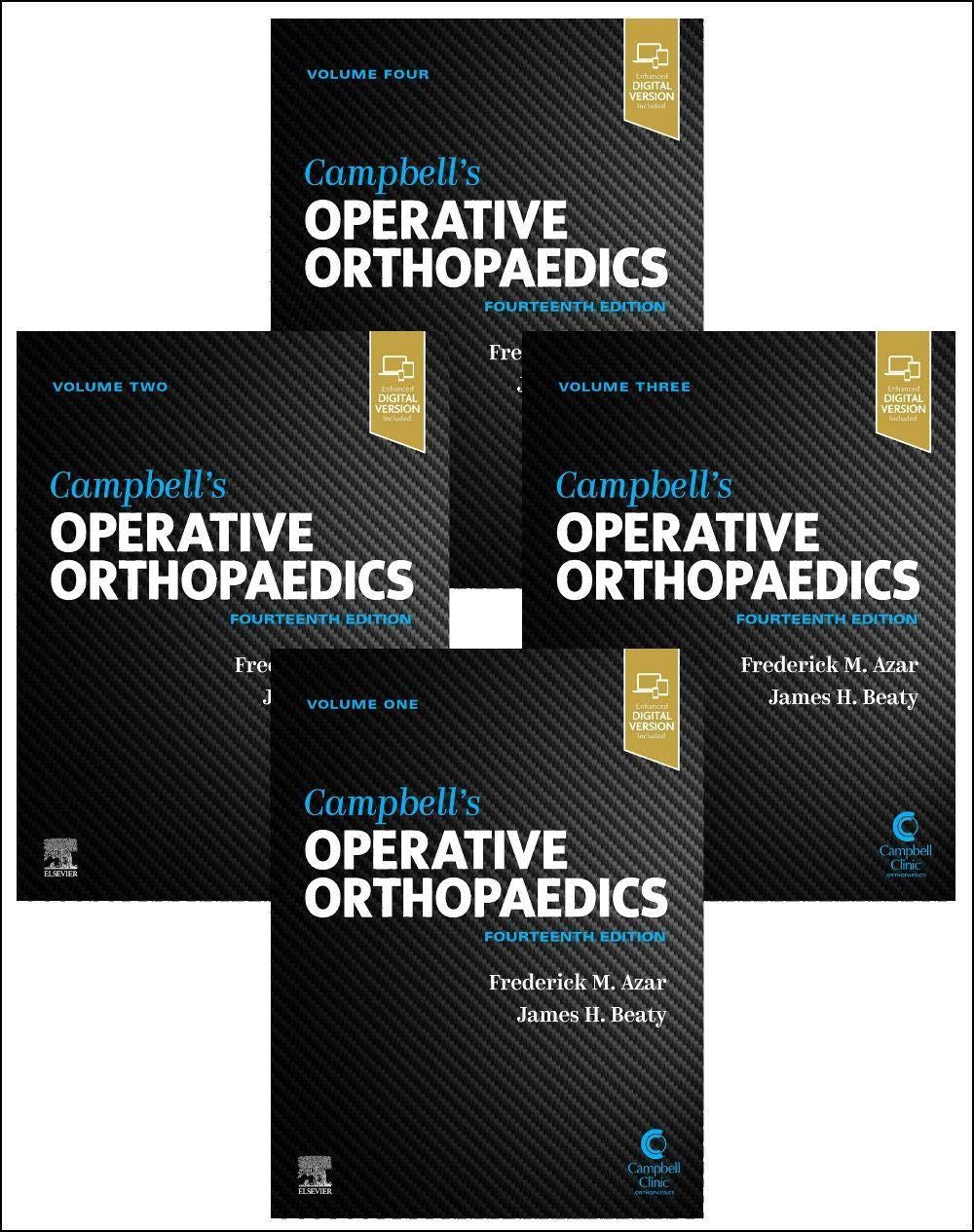 71ByIDodvvL._SL1265_ CAMPBELLS OPERATIVE ORTHOPAEDICS, 4-VOLUME SET, 14TH EDITION - Image 1